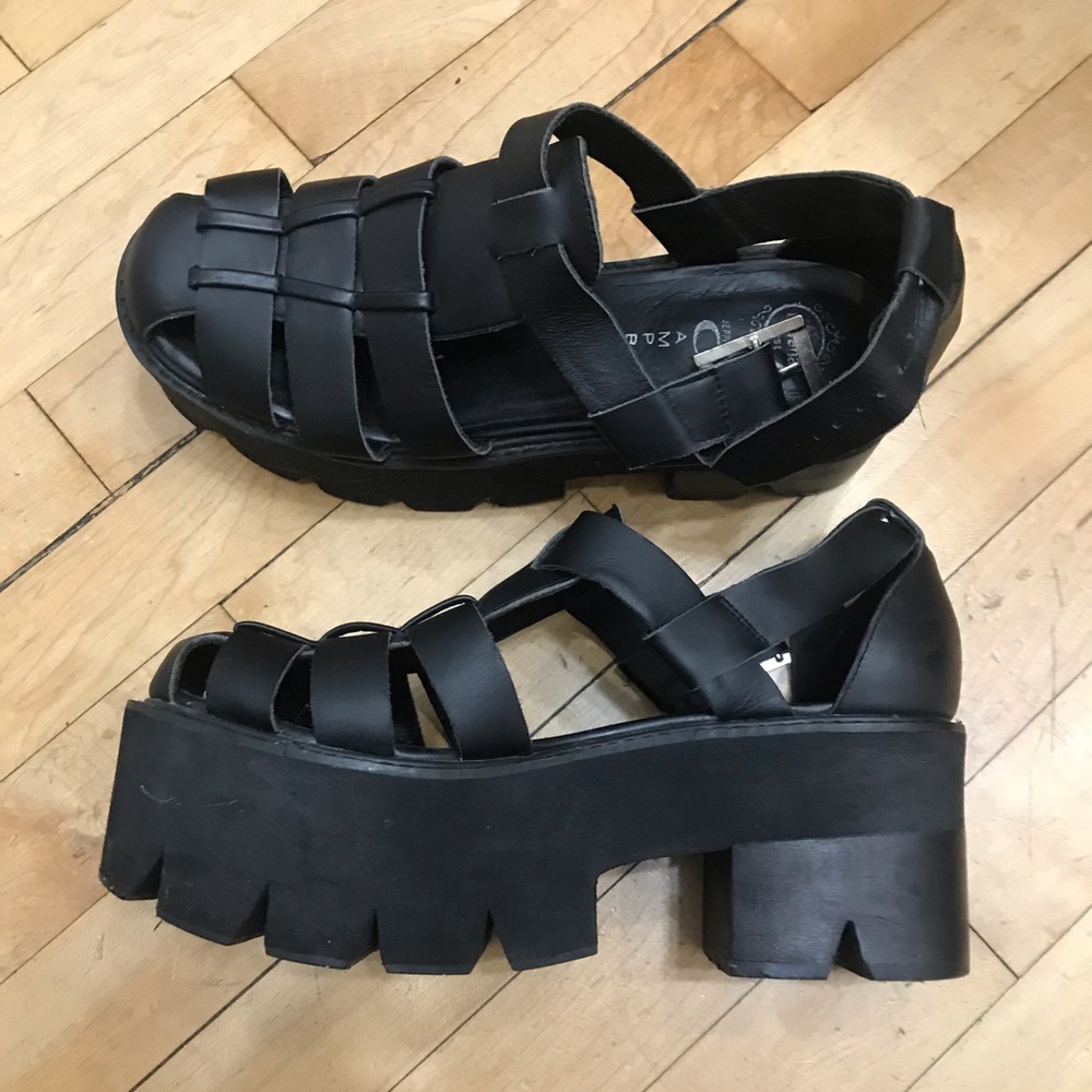 Jeffrey Campbell lug sole sandal